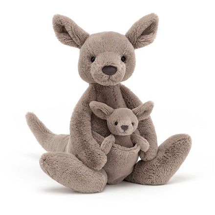 Knuffel Kangaroo met baby